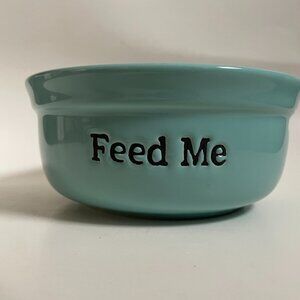 Signature Housewares “Feed Me” Pet Bowl